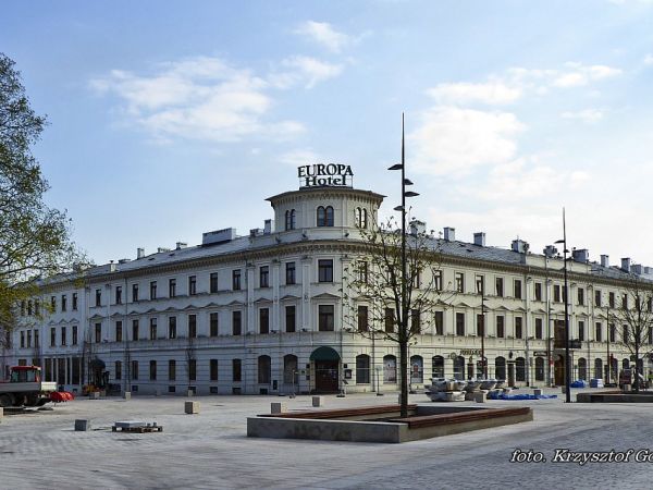 Lublin, hotel Europa, widok z placu Litewskiego - foto. Krzysztof Goleń