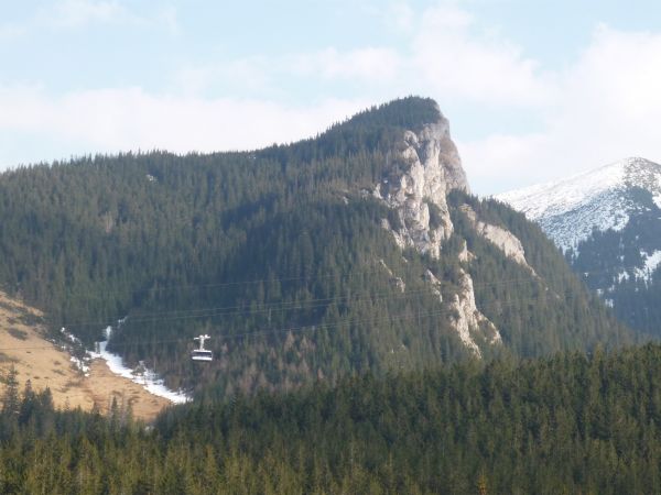 Kolejka na Kasprowy Wierch.Widok z Kalatówek.