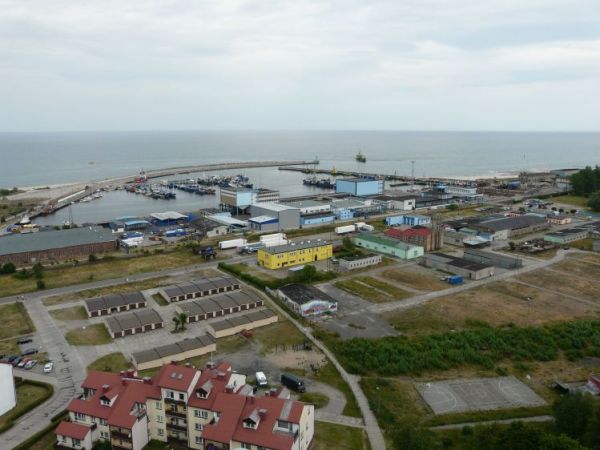 Widok na port we Władysławowie