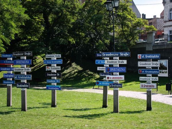 Ciekawy pomysł na zebranie wszystkich ulic grudziadzkich z różnych miast.