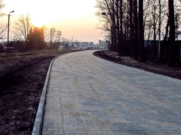 Budowa nowej drogi dojazdowej do zakładu płyt pilśniowych STEICO