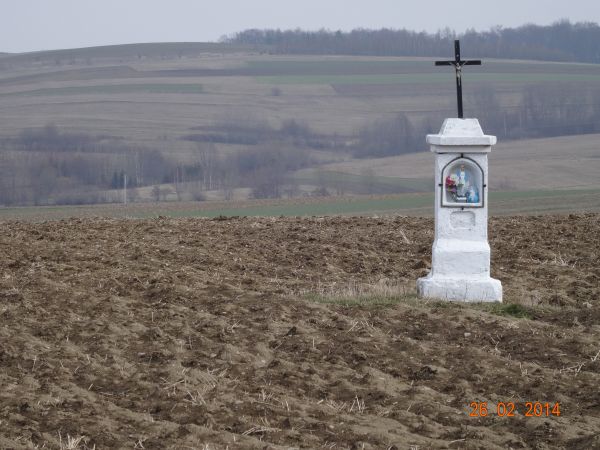 na pocz. XX wieku od porażenia piorunem zginął pasący tam krowy 12-letni chłopski syn, zrozpaczony ojciec kapliczkę ową postawił.