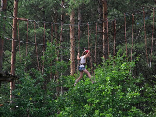 Park linowy za Domem do góry nogami