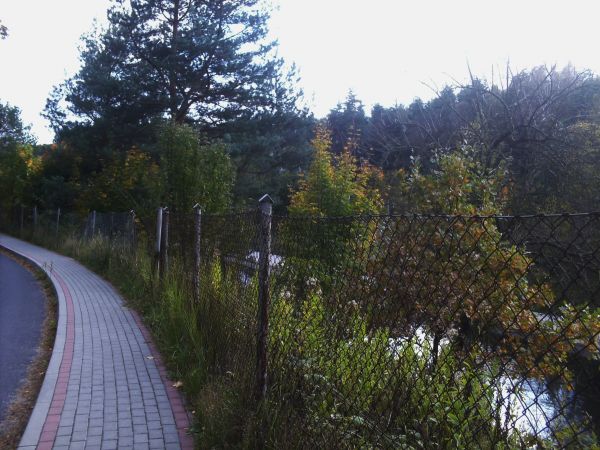 Barwy jesieni, a w dole Wda