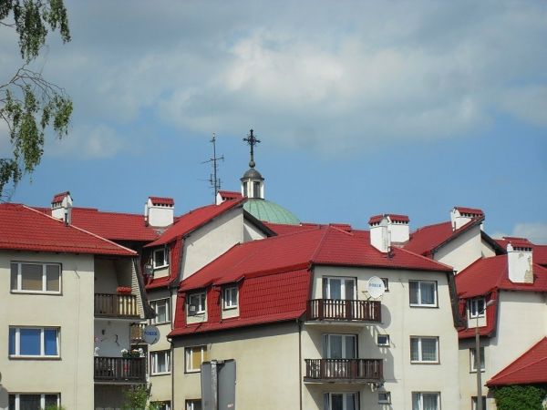 Dachy budynków przy Kopernika