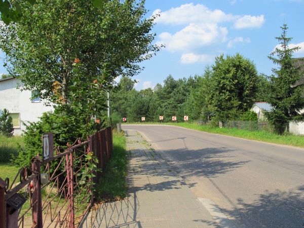 Centrum wsi Borsk na Kaszubach