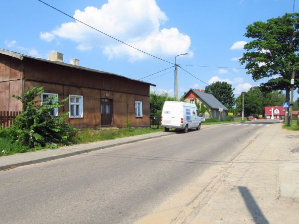 Centrum wsi Borsk na Kaszubach