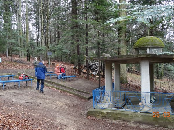 przy Mauzoleum Pomordowanych Żydów. W dniu Holocaustu 10 sierpnia 1942r. wcześnie rano Niemcy rozpoczęli wyrzucać Żydów z domów, przy udziale Judenratu /żydowsk