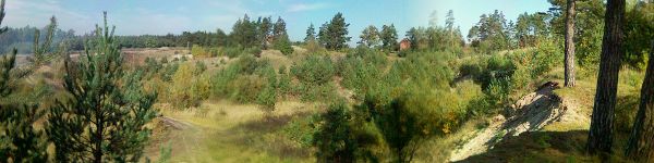 Waplewo Wielkie. Panorama  byłej żwirowni (2004)