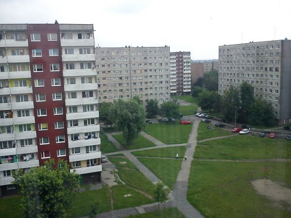 Sosnowiec-Kazimierz Górniczy. Osiedle przy Ulicy Wagowej.