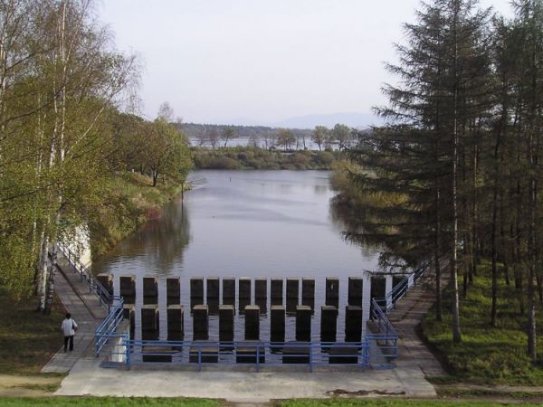 Zapora w Goczałkowicach Zdroju.