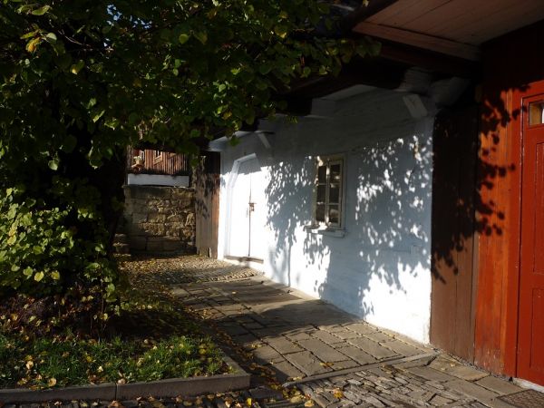 Podcienie domu w  Rynku.