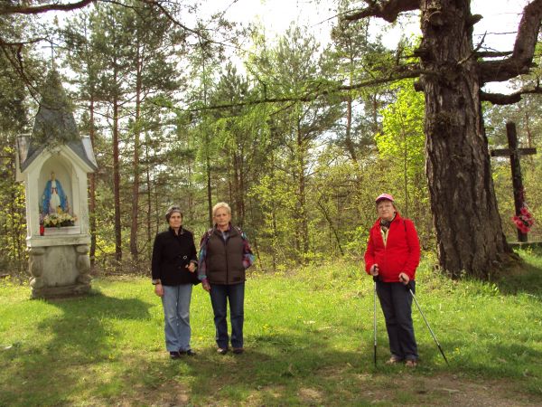 przy : krzyżu i kapliczce - miejsca tworzenia się wspólnoty - ludu - przed Bogiem i obok Matki Bożej, tam zbierają się głównie na nabożeństwa majowe, majówki śp