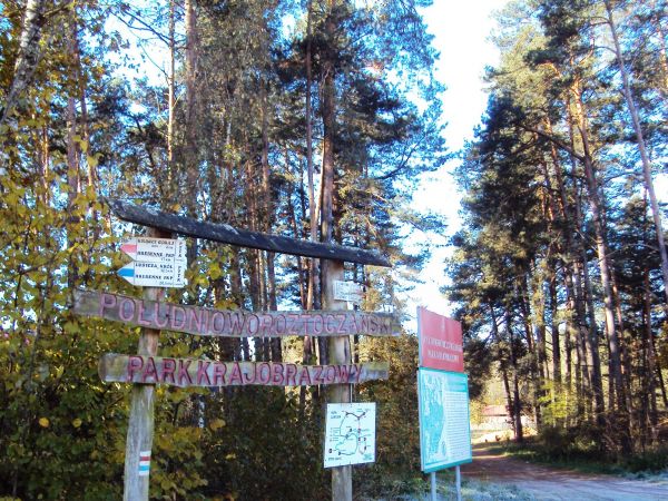 Węzeł szlaków turystycznych.