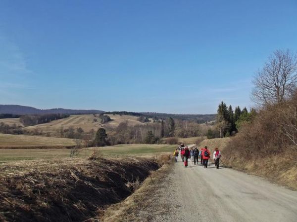 Beskid Niski - wczesną wiosną - w okolicach Rydoszowej, Łupkowa, Zubeńska.