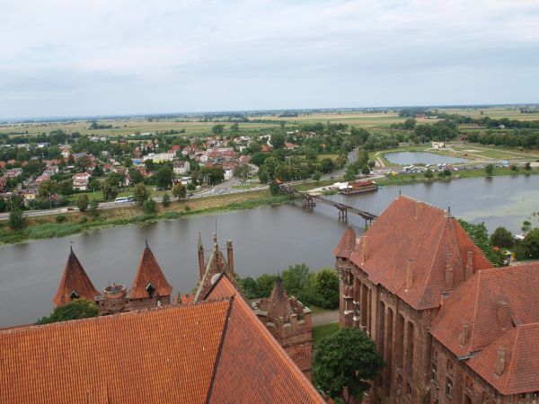 Widok z wieży ( Malbork )