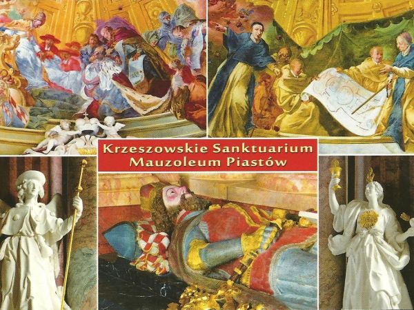 ze zbiorów prywatnych : materiały promujące sanktuarium ale i koniecznie należy być w Mauzoleum Piastów - ale i dołożyć starań, by być tam z przewodnikiem i słu