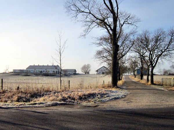 Wschodnia strona wsi Lipowa Góra-widok z szosy Reszel-święta Lipka 2012-01-01