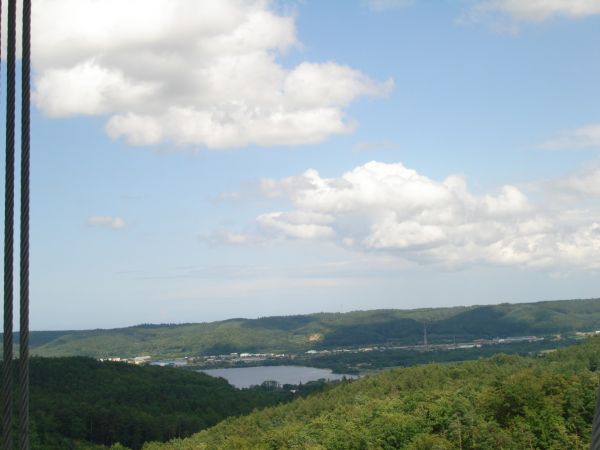 Jezioro Żarnowieckie. Widok z wieży widokowej