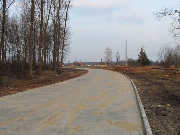 Budowa nowej drogi dojazdowej do zakładu płyt pilśniowych STEICO