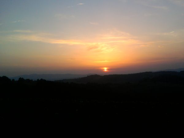 Zachód słońca Ponice