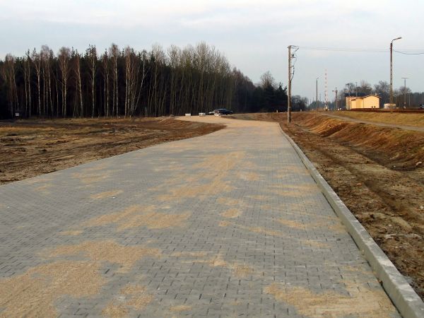 Budowa nowej drogi dojazdowej do zakładu płyt pilśniowych STEICO