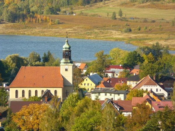 Sosnówka widok na zalew