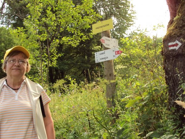 przy tzw. węźle szlaków" - ta wieś duża była, ludna - ok. 500 mieszkańców w 60-ciu domostwach - to dużo, bo pośród lasów, w górach, cerkiew też była, pw. św. Pa