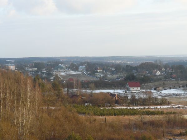 Widok na Mielnik z wieży widokowej