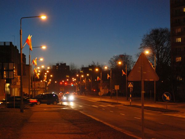 Al.Wojska Polskiego nocą