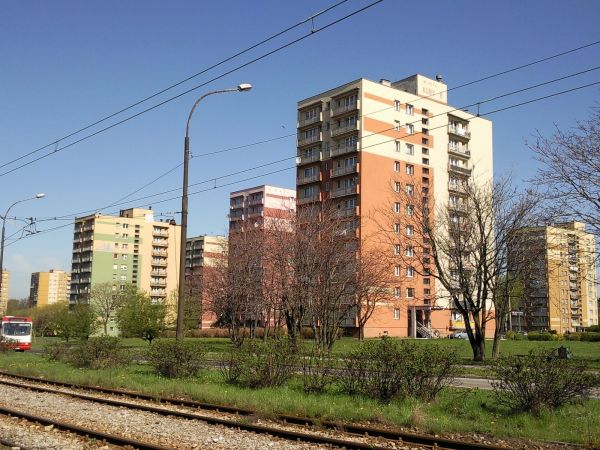 Widok na osiedle przy ulicy Auby