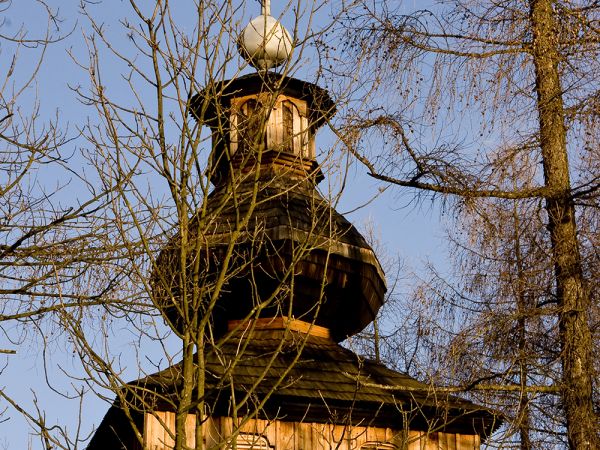 Powroźnik. Drewniana cerkiew  pw. św. Jakuba Młodszego Apostoła