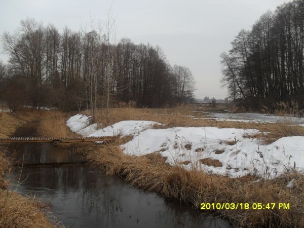 Kładka a dalej most drogowy