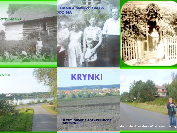 Kolaż wsi Krynki