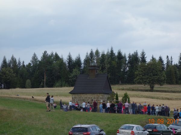 Kaplica Trzeciego Upadku pod szczytem Koskowej.