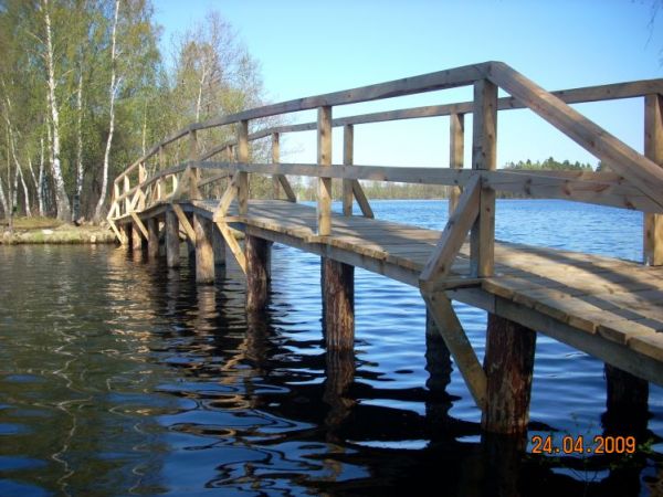 Nowa kładka na jez. Kopieniec