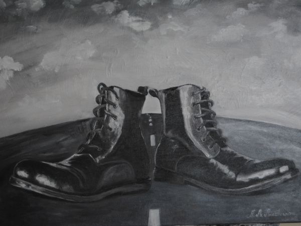 elzbieta maluch miechowicz  obraz olejny   na polskich drogach