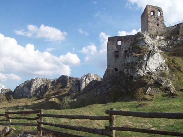 Zamek Olsztyn wzniesiony został na miejscu wczesnośredniowiecznego grodu, rozbudowany w latach 1349-59 z inicjatywy Kazimierza Wielkiego, dla obrony pogranicza
