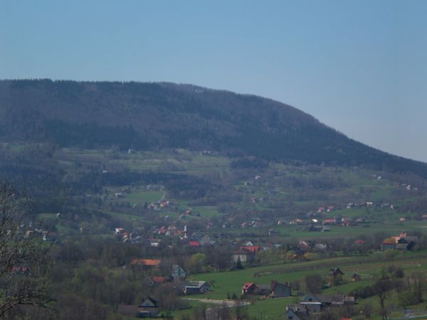 Panorama Beskid Wyspowy kierunek Wiśniowa