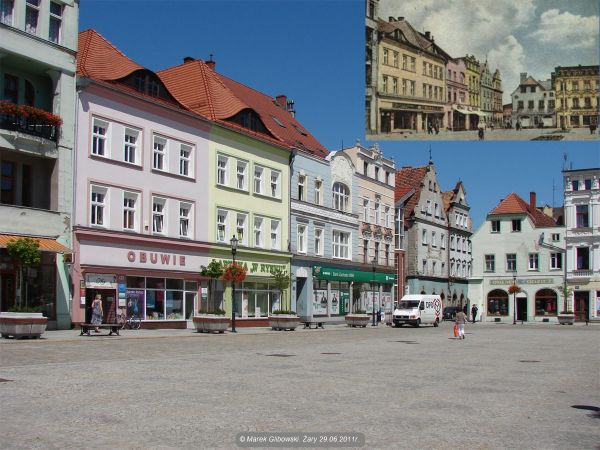 Żary wczoraj i dziś północno-wschodnia pierzeja Rynku