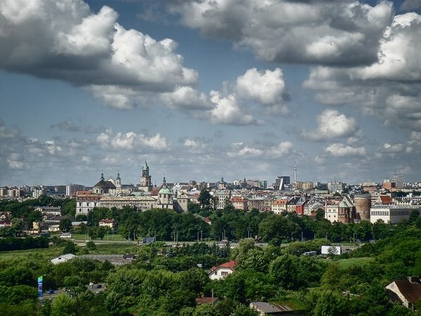 LUBLIN - STARE MIASTO Widok od strony wschodniej.
