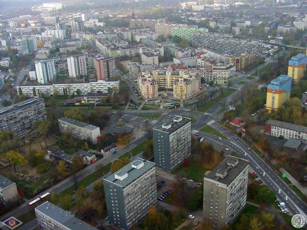 Gajowice - widok na ulicę Zaporoską, przy której niegdyś stały piękne kamienice.