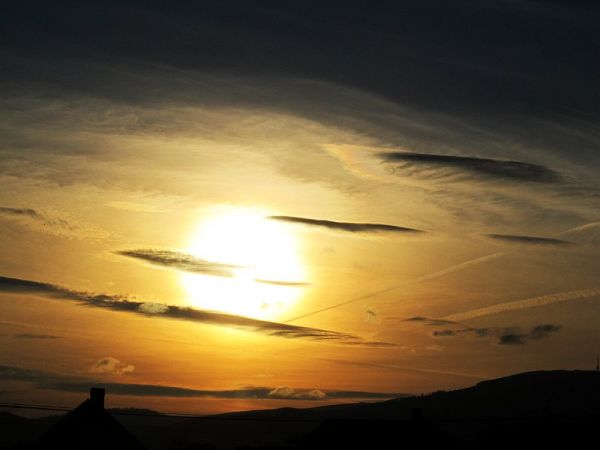 zachód słońca nad Skrzycznym