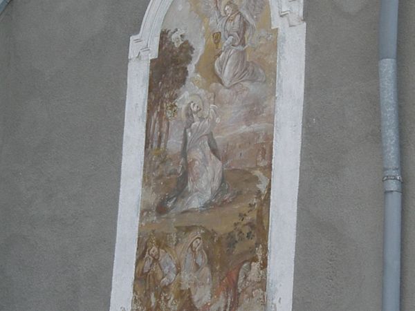 Fresk  na ścianie kościoła