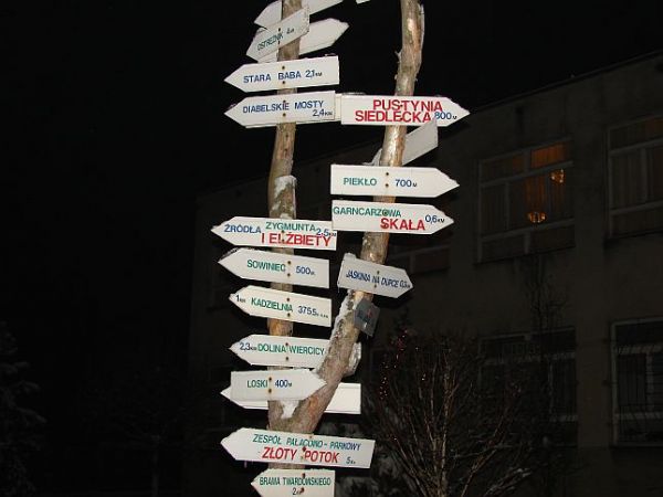 Siedlec Drogowskaz ciekawych miejsc do zwiedzania