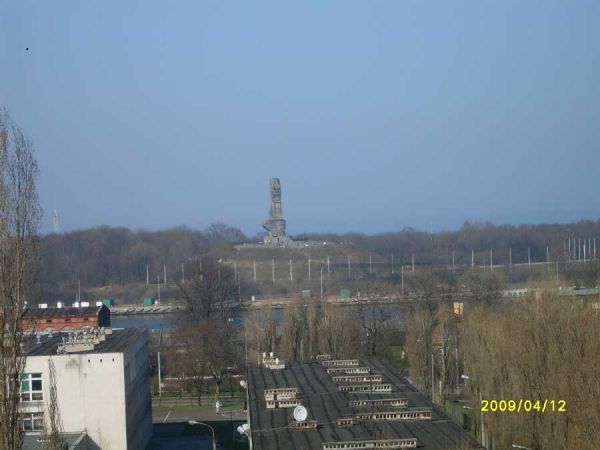 WESTERPLATTE WIDZIANE Z NOWEGO PORTU