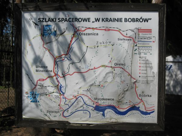 no i wyjaśniono, kto tu "króluje", we władanie okolicę wziął ...w przysiółku Podkamionka - w Rezerwacie Przyrody "Bobry w Uhercach" na rzece Olszance, o pow. 27
