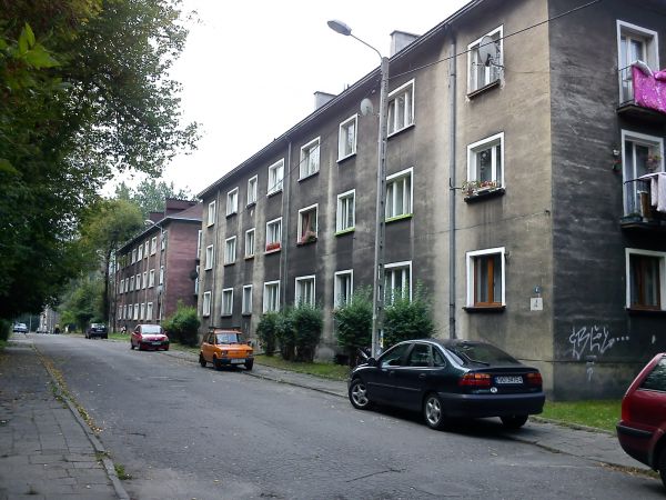 Sosnowiec-Dańdówka. Ulica Wrzosowa.