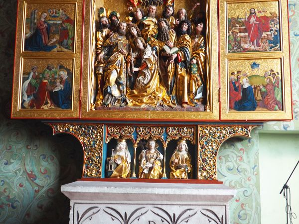 Ołtarz Zaśnięcia Najświętszej Maryi Panny - na Chórze Mieszczańskim.