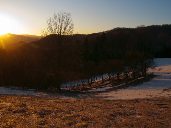 Wschód słońca-Rytro